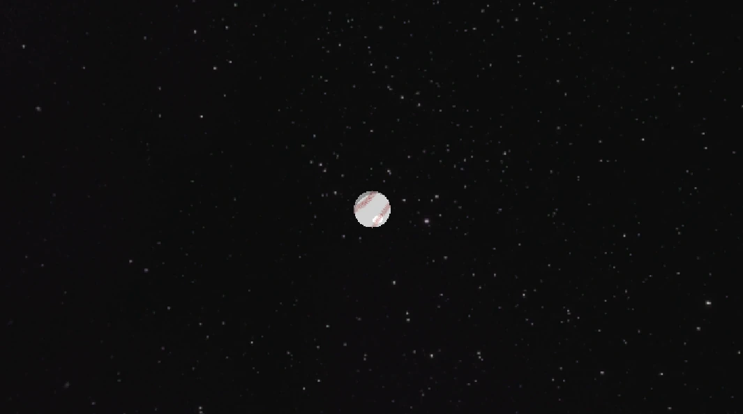 A Power Baseball 2000 ball reaching space
