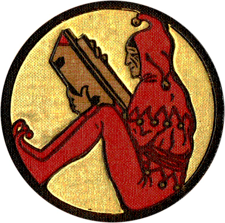 A reading jester: a fool absorbed in a book
